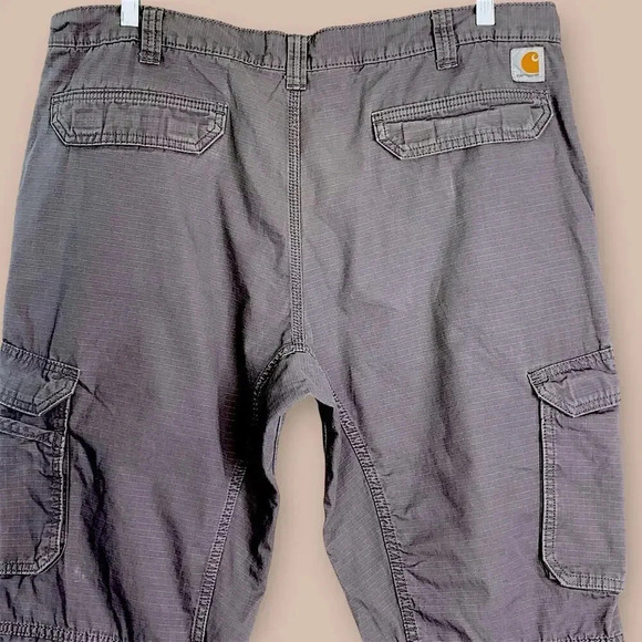 Carhartt Force Relaxed Fit Ripstop Cargo Work Pants Size 42X30 Gray Straight Leg - Picture 7 of 16
